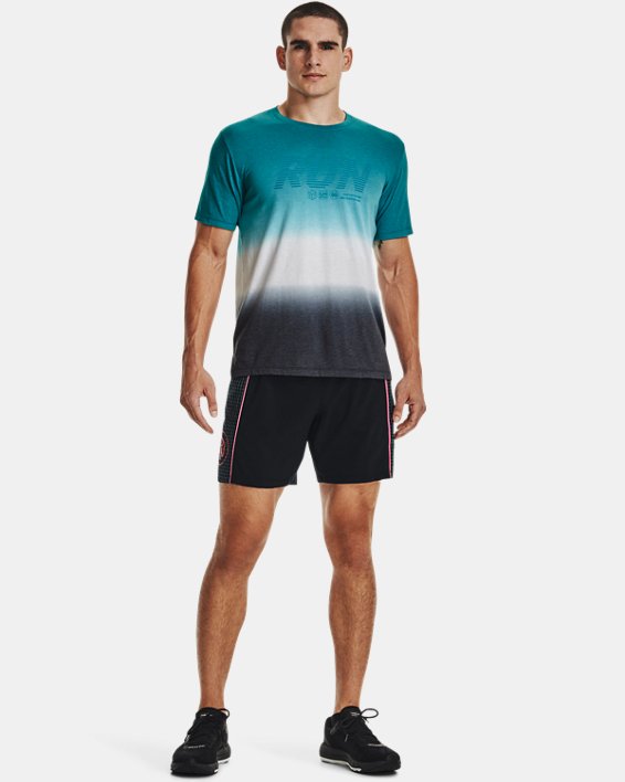 T-shirt à manches courtes UA Run Anywhere pour homme, Blue, pdpMainDesktop image number 2
